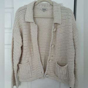 Madewell Cream Knit Cardigan